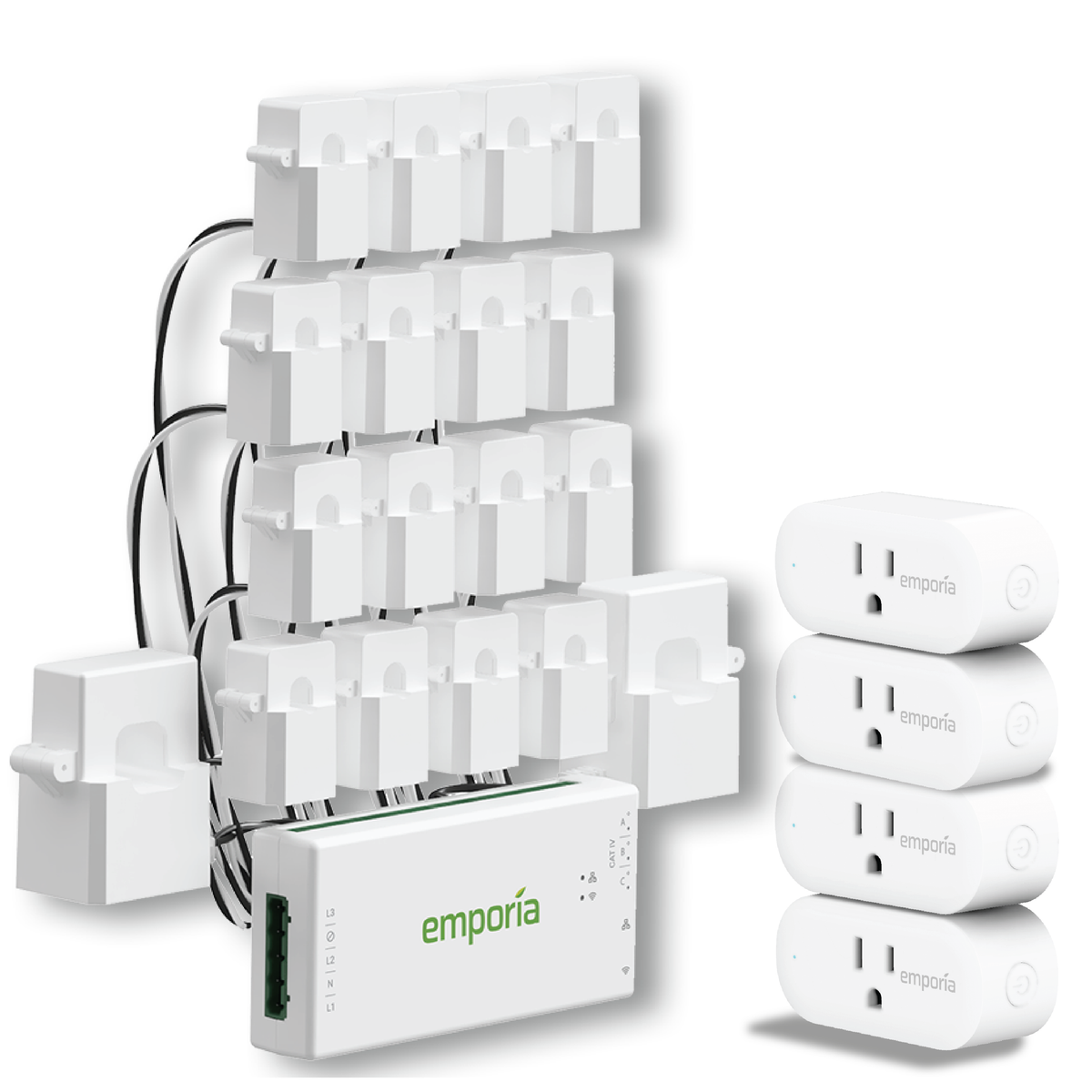 Emporia Vue 3 Energy Monitor Sensor Pack - 8 Pack 50A Circuit Sensors For Home Energy Tracking