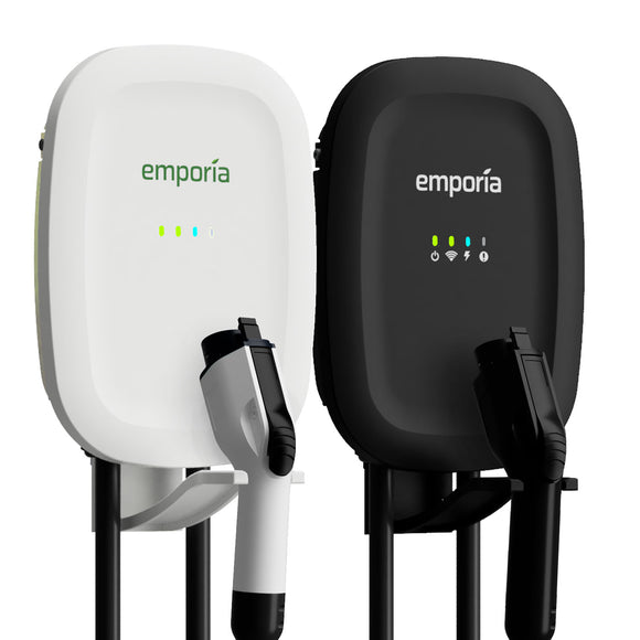 Emporia EV Charger | NACS (Tesla) or CCS (J1772) | Energy Star | UL Listed | 48 Amp | 24' Cable