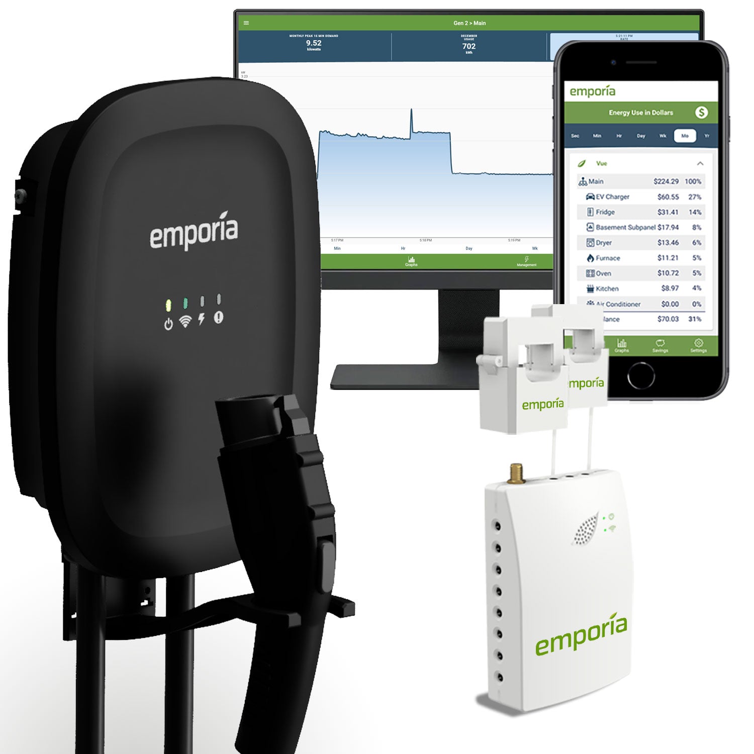 Emporia Level 2 EV Charger with Load Management – Emporia Energy