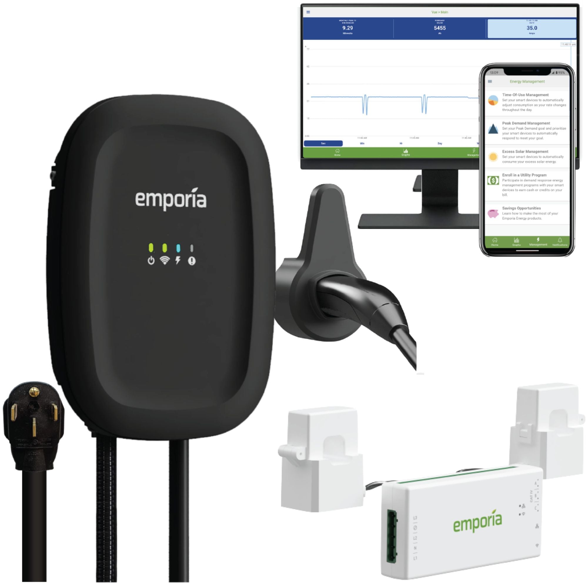 Emporia Level 2 EV Charger With Load Management – Emporia Energy