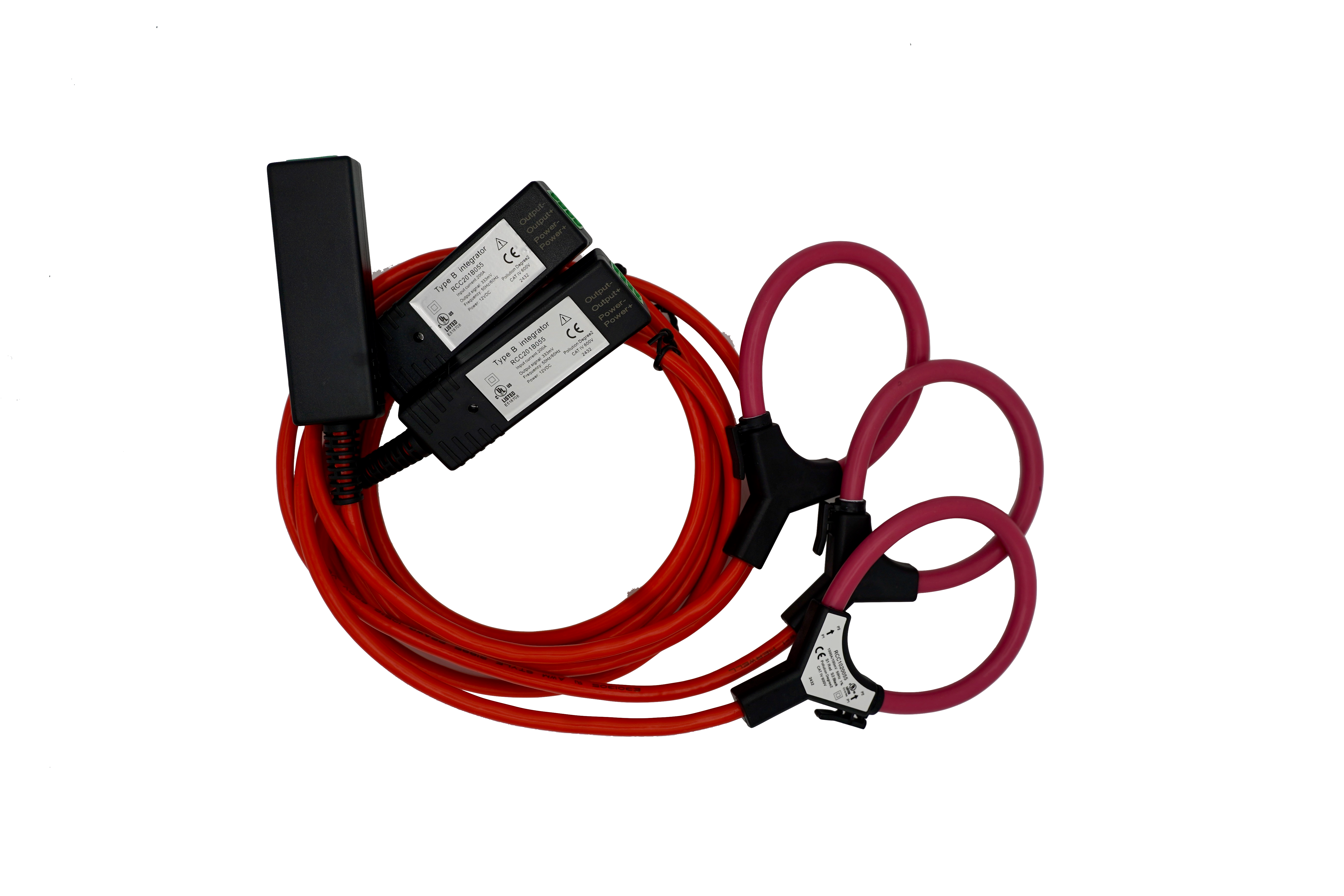 3-Phase 200A Flexible Sensors for Vue 3 Home Energy Monitor (Power Supply Included)