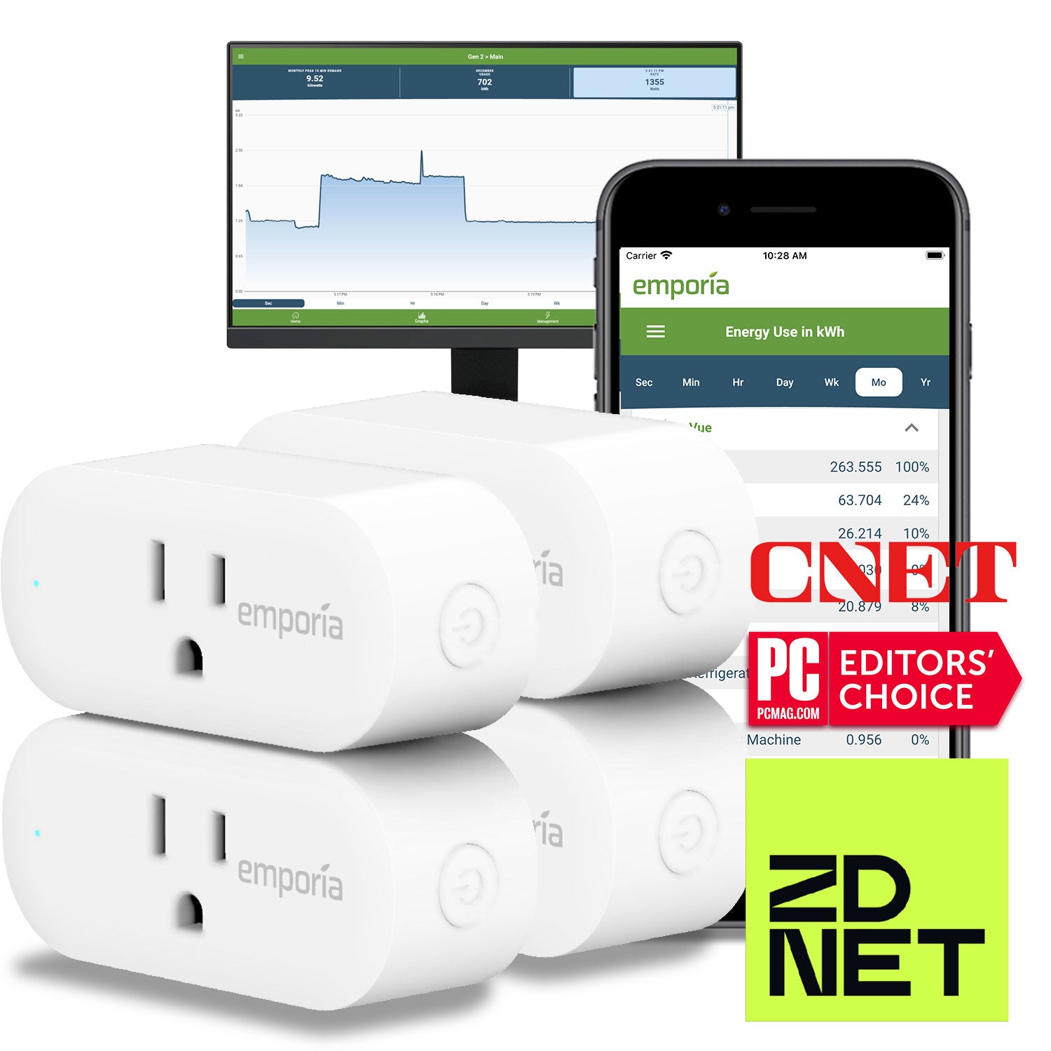 4PK Gosund Wifi Smart Plug Outlet Alexa Google Home with APP Voice Control  Timer