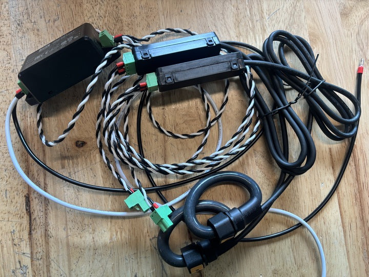Pair of 200A Flexible Sensors for Vue 3 Home Energy Monitor (Power Supply Included)