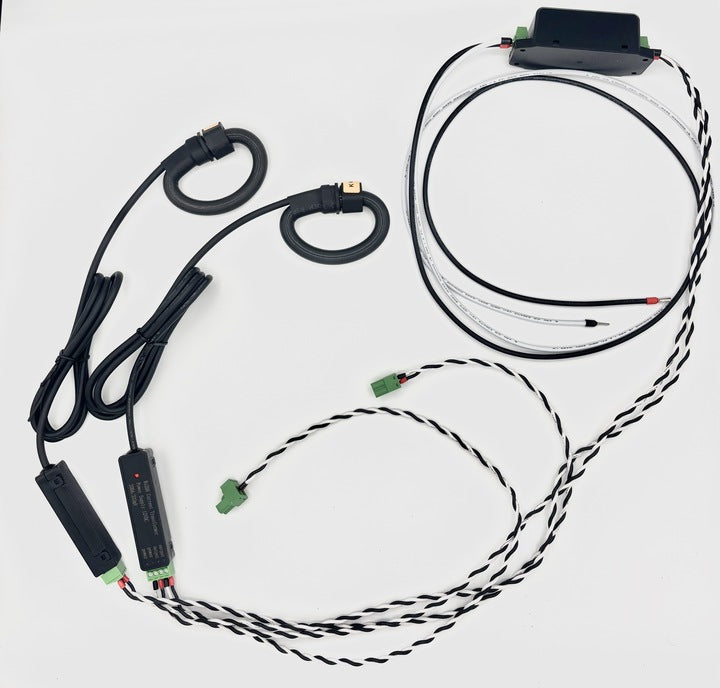 Pair of 200A Flexible Sensors for Vue 3 Home Energy Monitor (Power Supply Included)