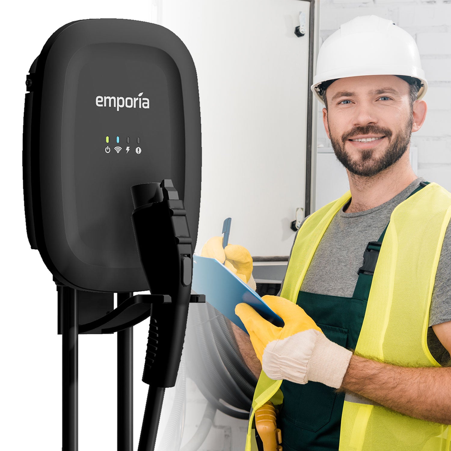 Emporia Energy 2 Chargeur EV, Câble de 24 pieds, Wi-Fi