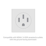 Refurbished Smart Home EV Charger White | UL Certified | Energy Star | 48 Amp | 24' Cable | NEMA 14-50