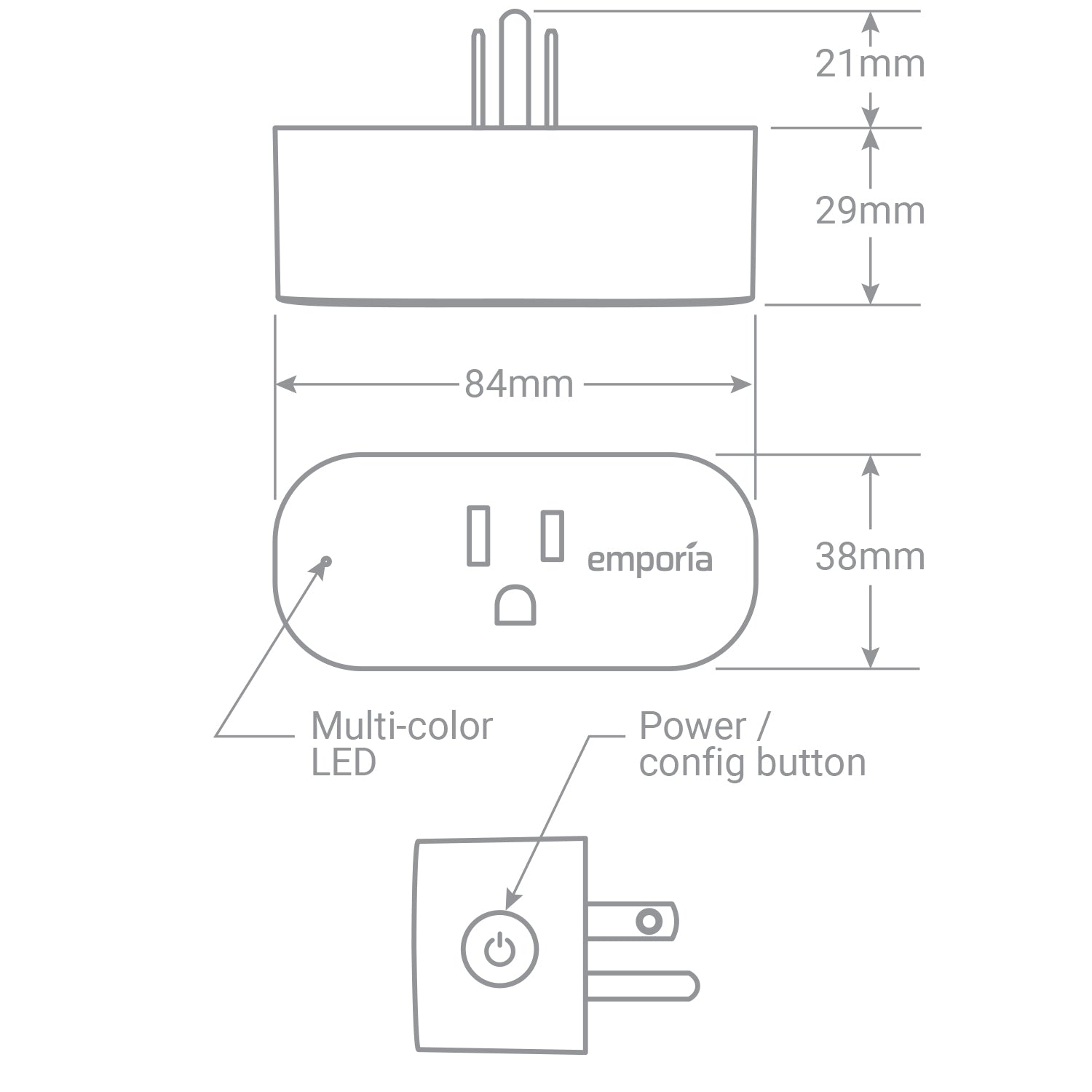 Emporia Smart Plug  Set of 4 Energy Monitoring Outlets – Emporia Energy
