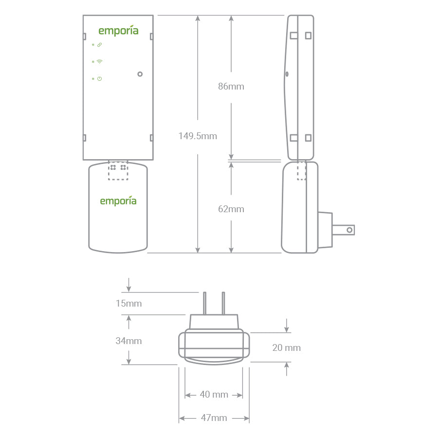 SaveOnEnergy Emporia Vue: Utility Connect Energy Monitor